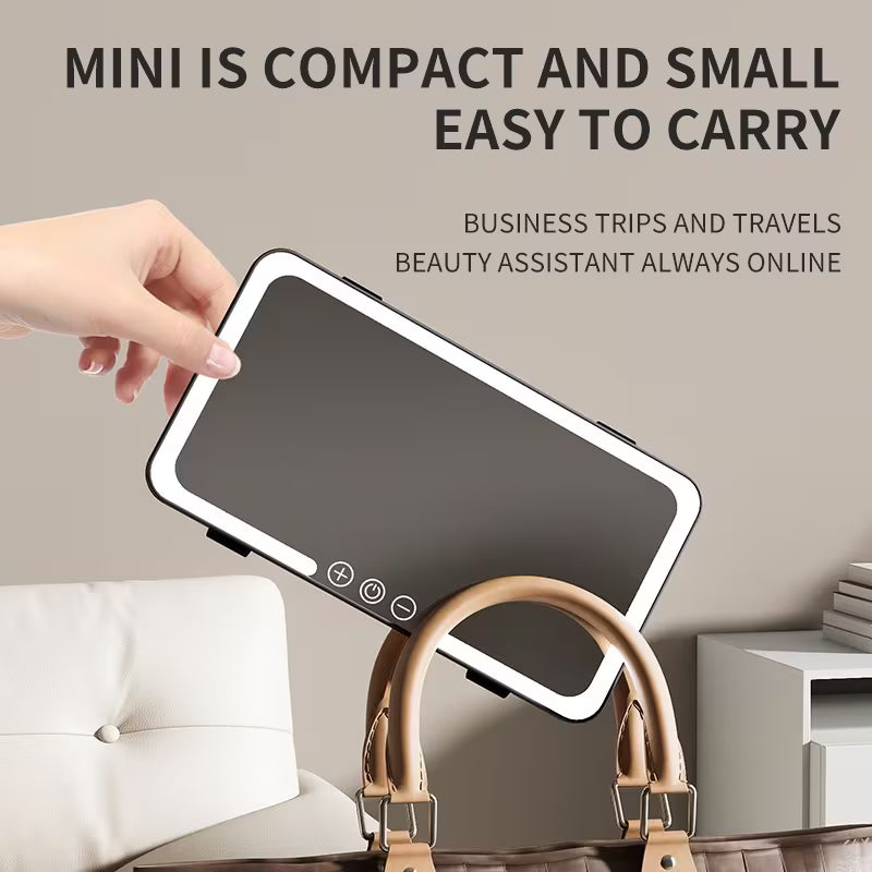 Car Sun Visor Vanity Mirror – LED Makeup & Grooming Mirror