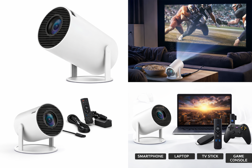 📽️ Mini Portable Projector – Home Theater Anywhere